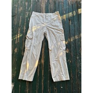 Abercrombie Fitch Mens Khaki Cargo Pants Relaxed Fit Utility Pockets Size 33x31